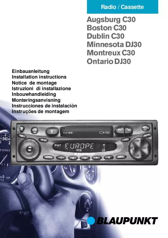 Mode d'emploi BLAUPUNKT MINNESOTA DJ30