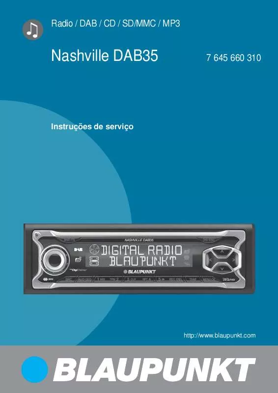 Mode d'emploi BLAUPUNKT NASHVILLE DAB 35