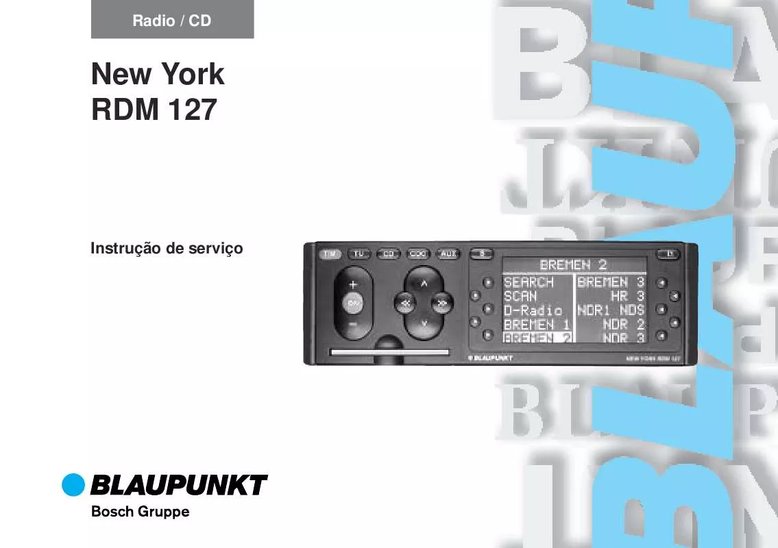 Mode d'emploi BLAUPUNKT NEW YORK RDM127