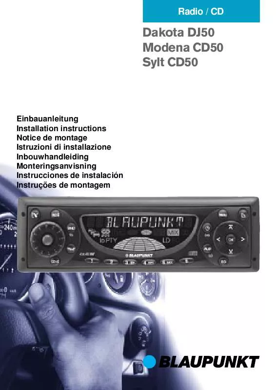 Mode d'emploi BLAUPUNKT SYLT CD50