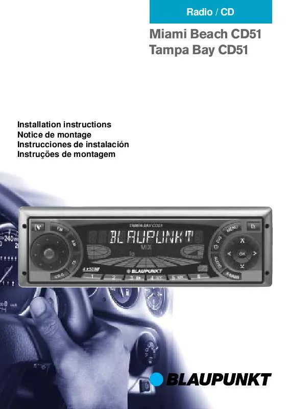 Mode d'emploi BLAUPUNKT TAMPA BAY CD51 US