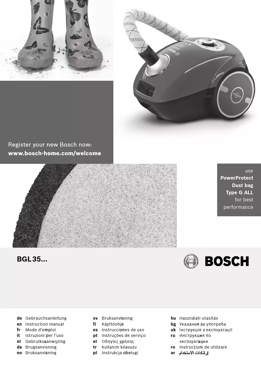 Mode d'emploi BOSCH BGL35MON9