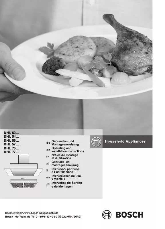 Mode d'emploi BOSCH DHL 555B/03