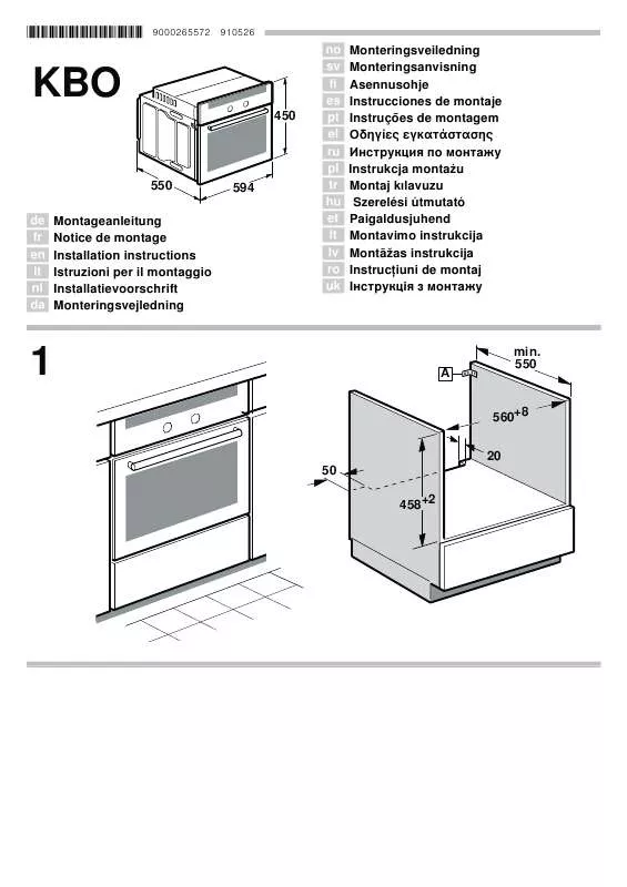 Mode d'emploi BOSCH HBC 24D533/02