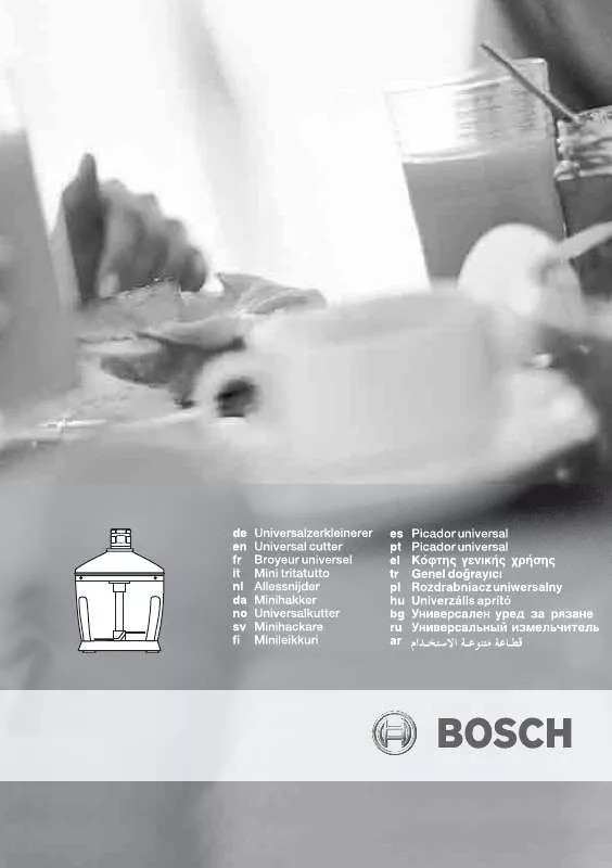 Mode d'emploi BOSCH MFQ 3520/01