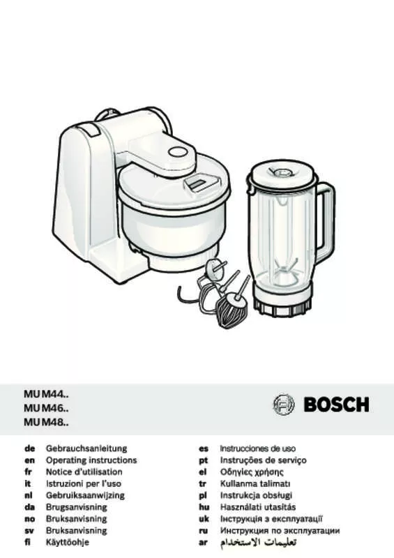 Mode d'emploi BOSCH MUM4880