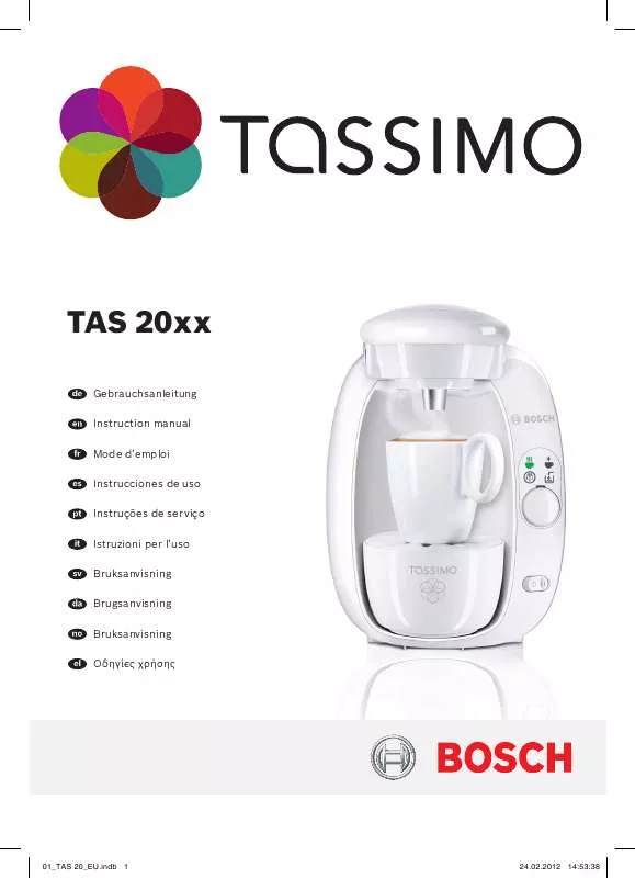 Mode d'emploi BOSCH TAS 2004UC/02