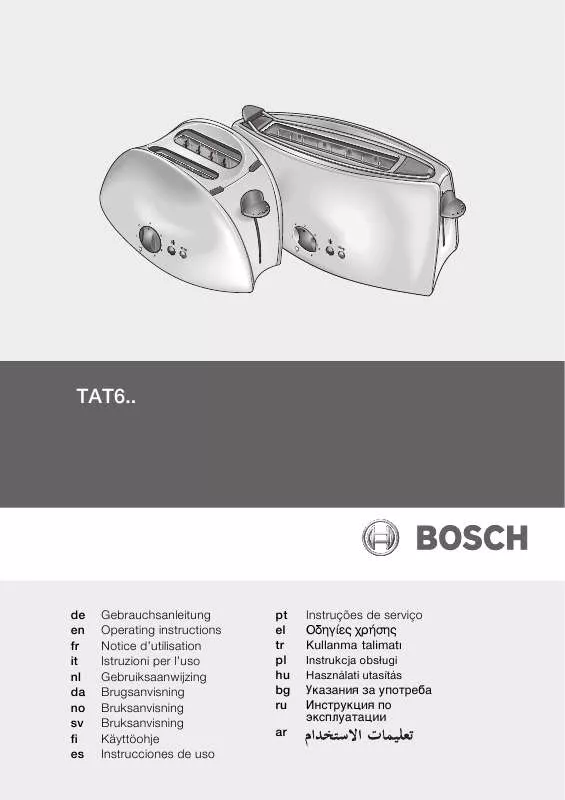 Mode d'emploi BOSCH TAT 6104/01