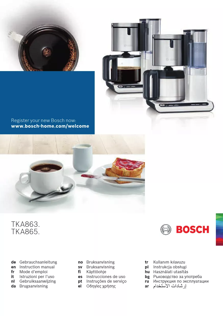 Mode d'emploi BOSCH TKA8653