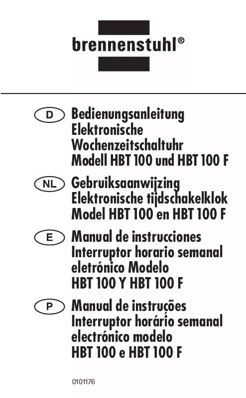 Mode d'emploi BRENNENSTUHL HBT 100