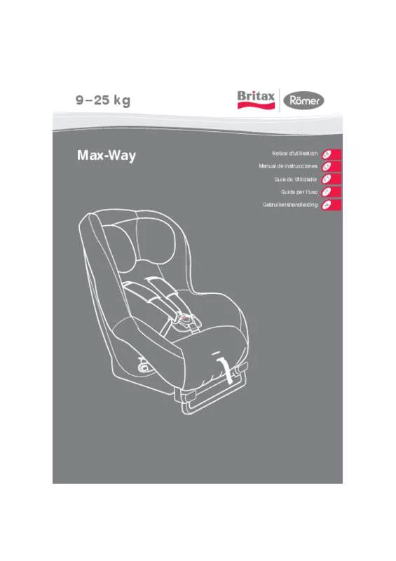 Mode d'emploi BRITAX MAX-WAY