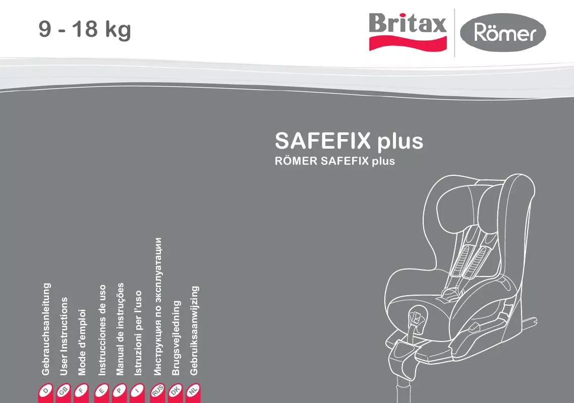 Mode d'emploi BRITAX SAFEFIX PLUS