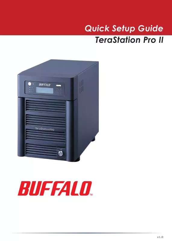 Mode d'emploi BUFFALO TS-RHTGL-R5 TERASTATION PRO II