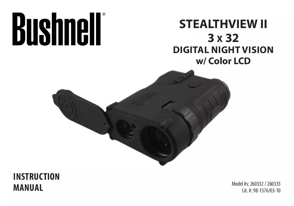 Mode d'emploi BUSHNELL STEALTHVIEW II