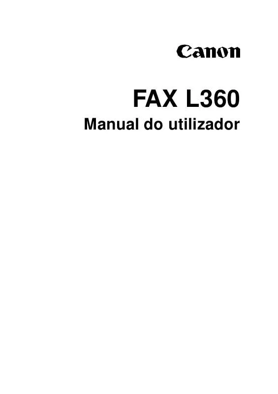 Mode d'emploi CANON FAX-L360