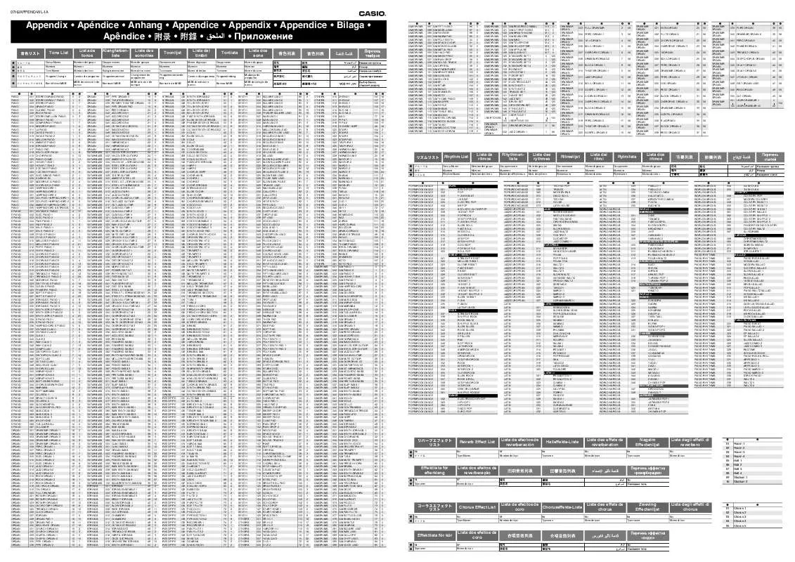 Mode d'emploi CASIO WK-7500