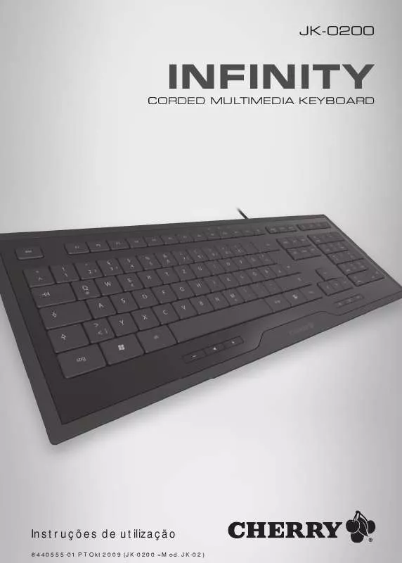 Mode d'emploi CHERRY INFINITY CORDED MULTIMEDIA KEYBOARD