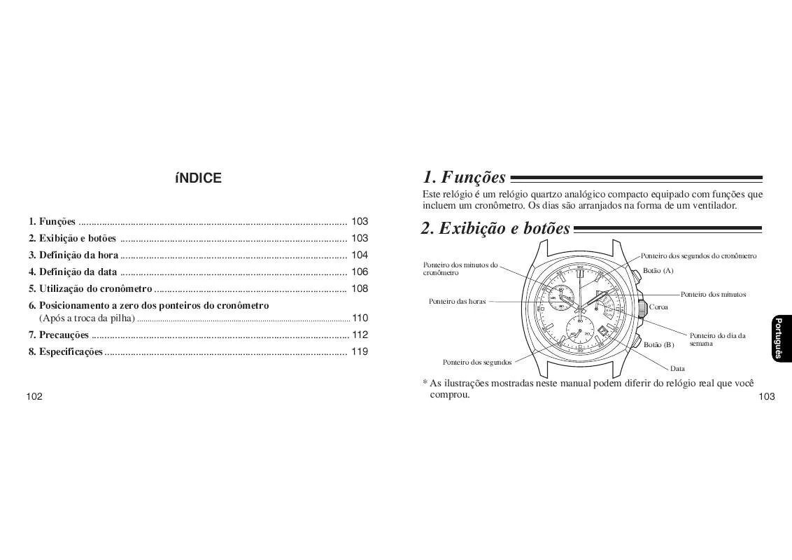 Mode d'emploi CITIZEN WATCH F56