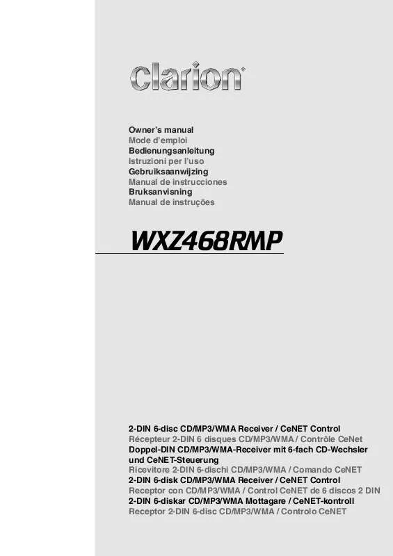 Mode d'emploi CLARION WXZ468RMP