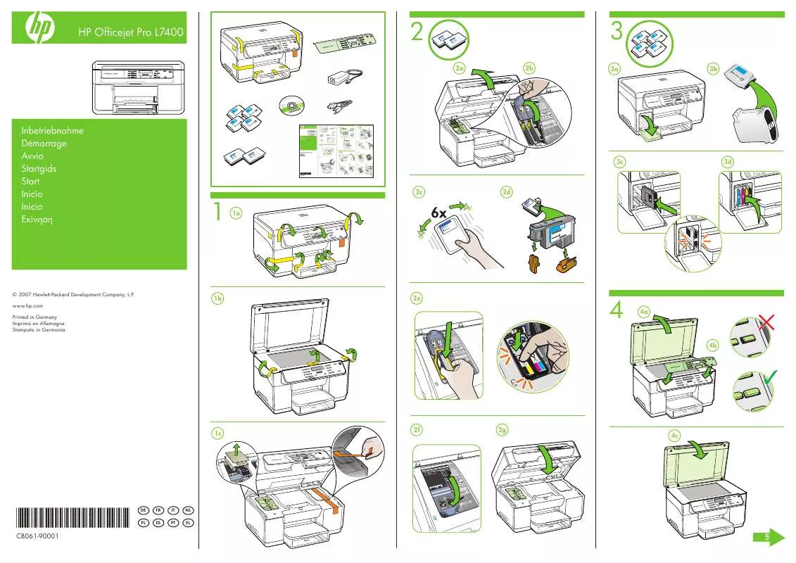 Mode d'emploi COMPAQ OFFICEJET PRO L7400