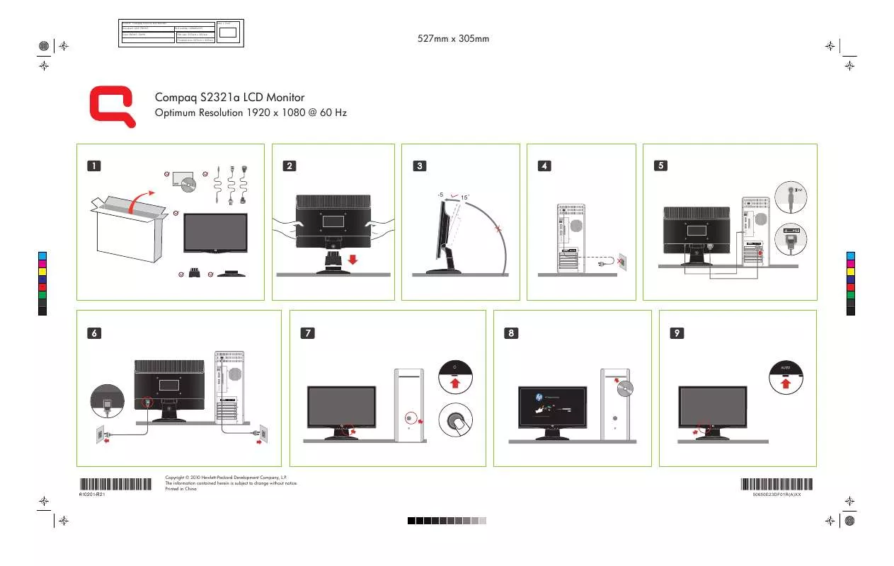 Mode d'emploi COMPAQ S2321A