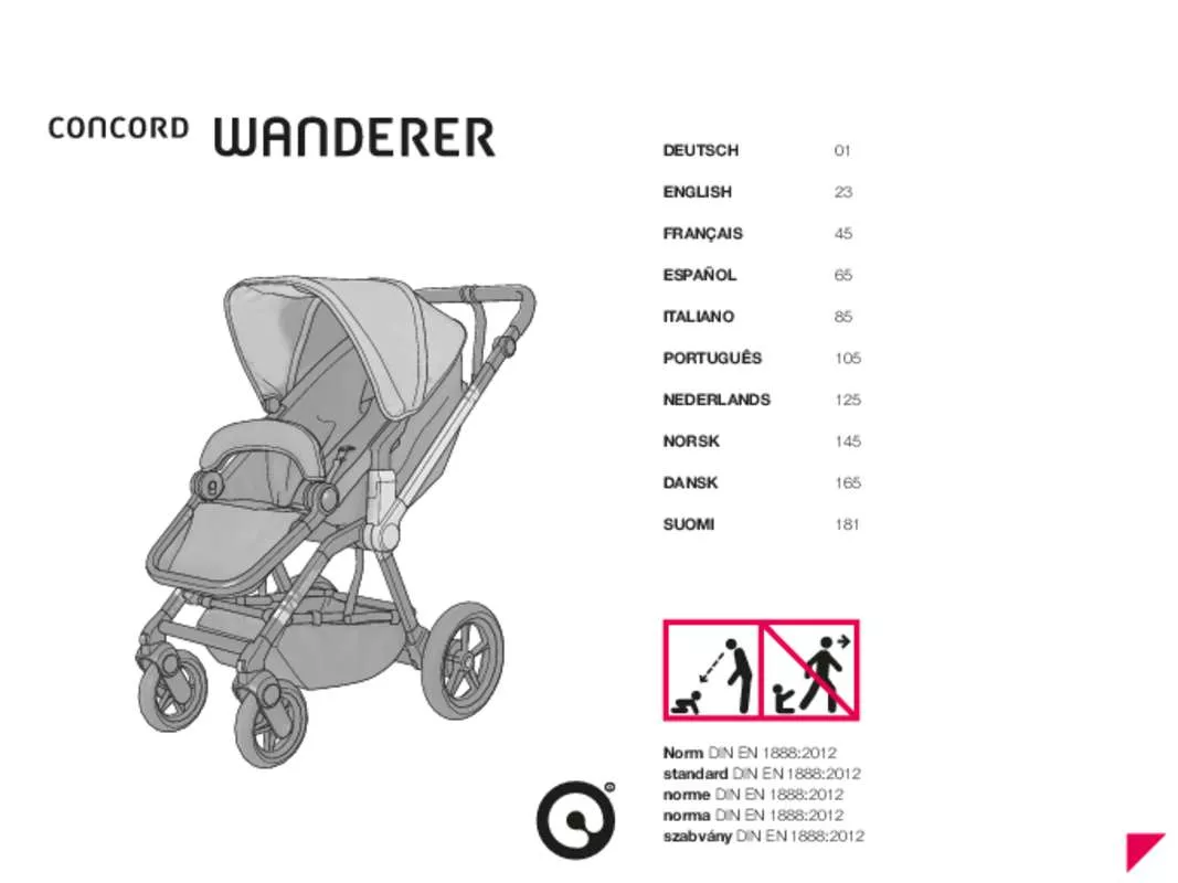 Mode d'emploi CONCORD WANDERER