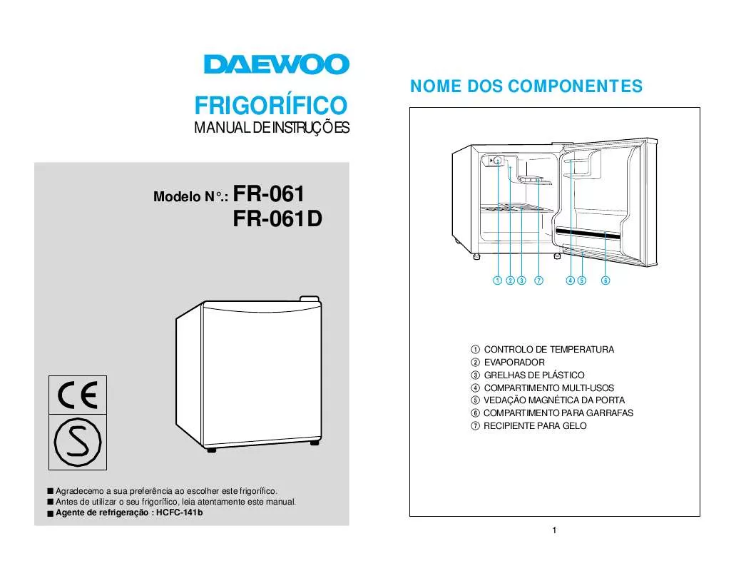 Mode d'emploi DAEWOO FR-061D