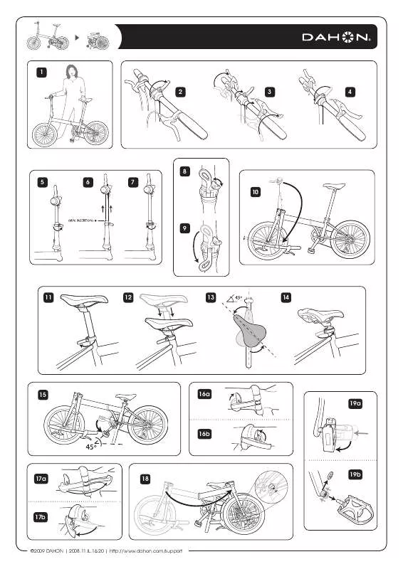 Mode d'emploi DAHON 16 INCH