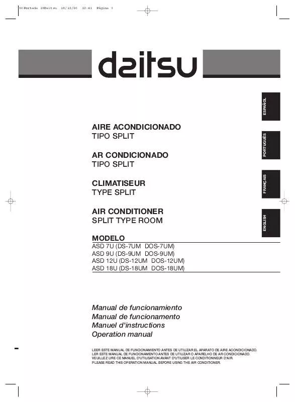 Mode d'emploi DAITSU ASD 18U