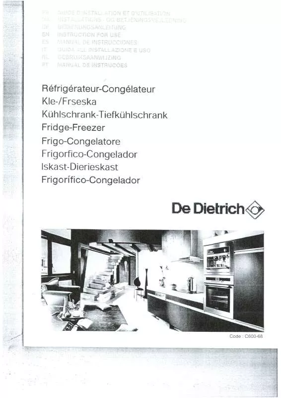 Mode d'emploi DE DIETRICH DKA866X