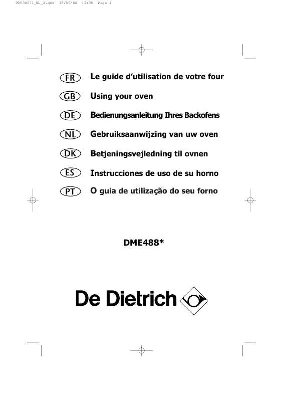 Mode d'emploi DE DIETRICH DME788X