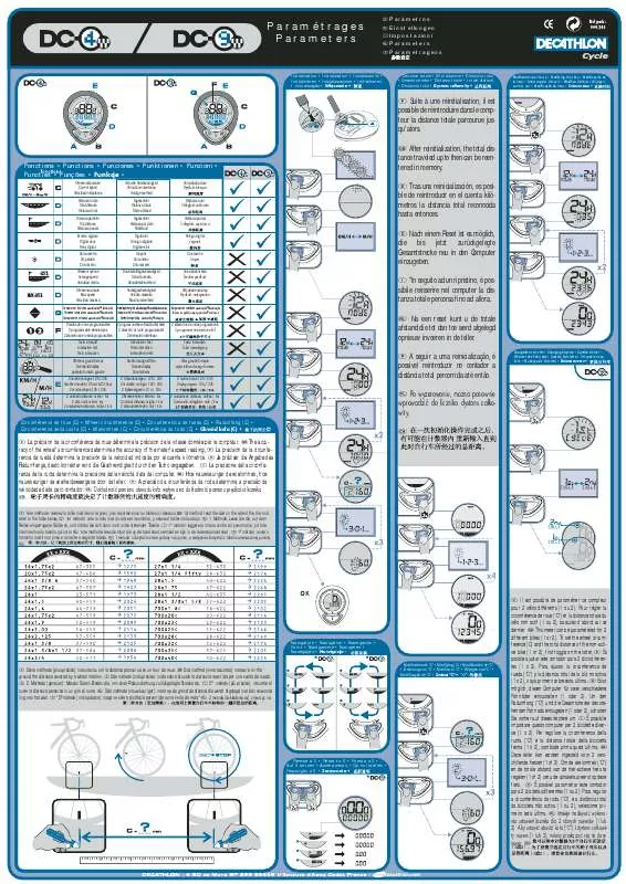 Mode d'emploi DECATHLON DC4