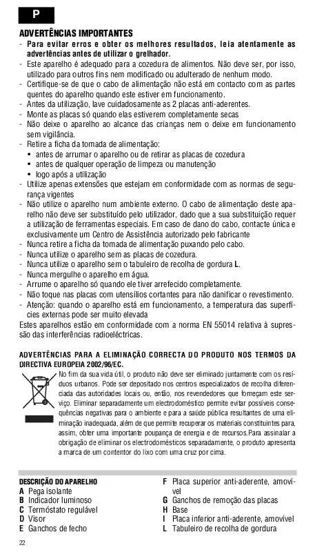 Mode d'emploi DELONGHI CGRMP 550