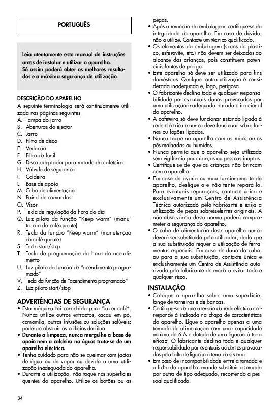 Mode d'emploi DELONGHI EMK 6