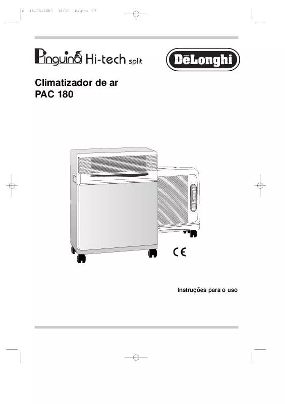 Mode d'emploi DELONGHI PAC 180