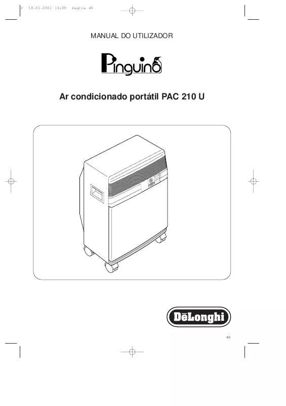 Mode d'emploi DELONGHI PAC 210 U