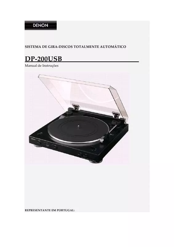 Mode d'emploi DENON DP-200USB