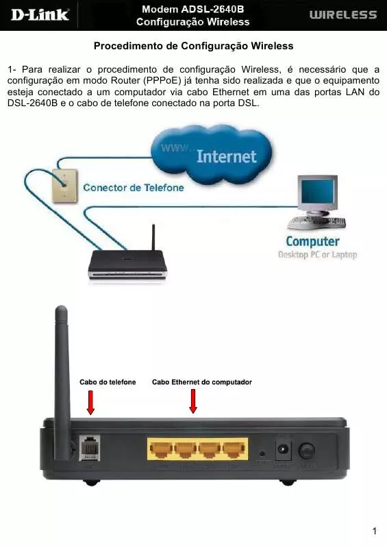 Mode d'emploi DLINK DSL 2640B