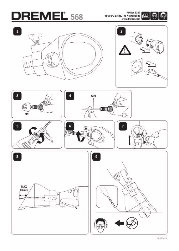 Mode d'emploi DREMEL 568 GROUT REMOVAL KIT