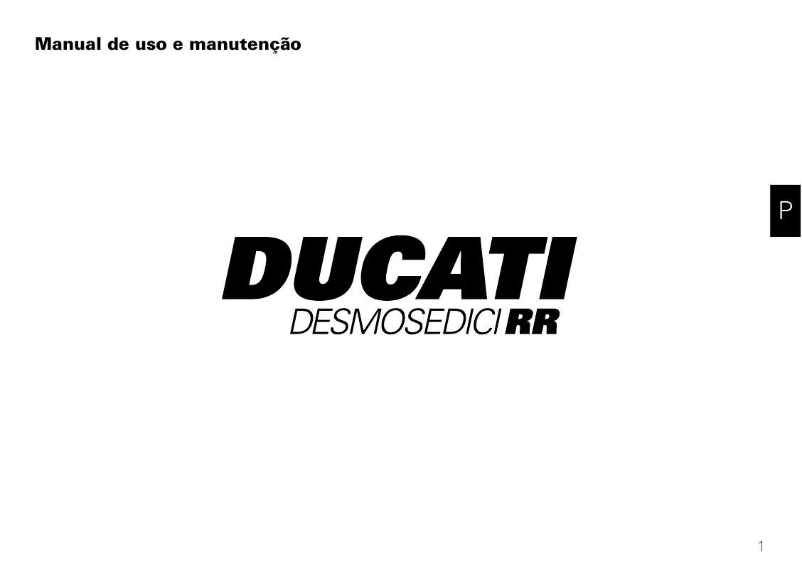 Mode d'emploi DUCATI DESMOSEDICI RR