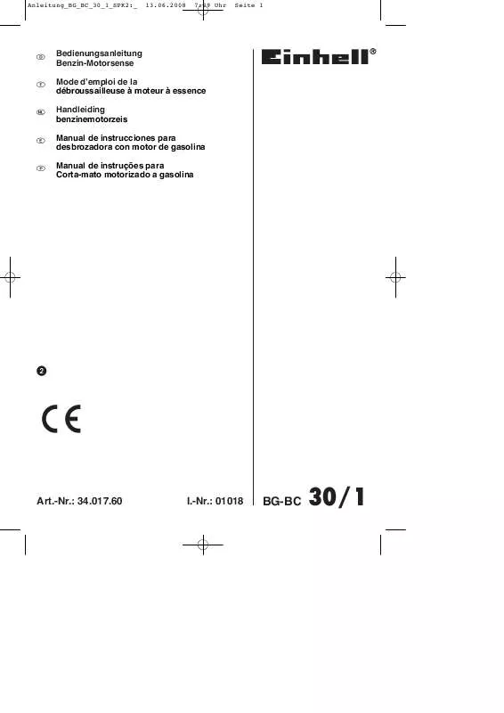 Mode d'emploi EINHELL BG-BC 30-1