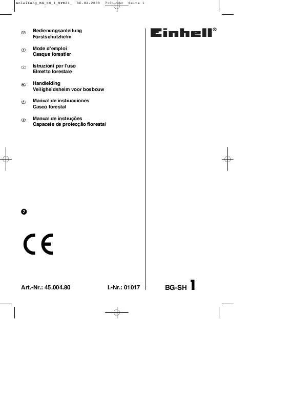 Mode d'emploi EINHELL BG-SH 1