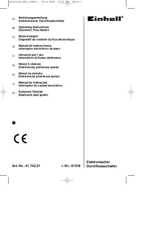 Mode d'emploi EINHELL RG-AW 1139