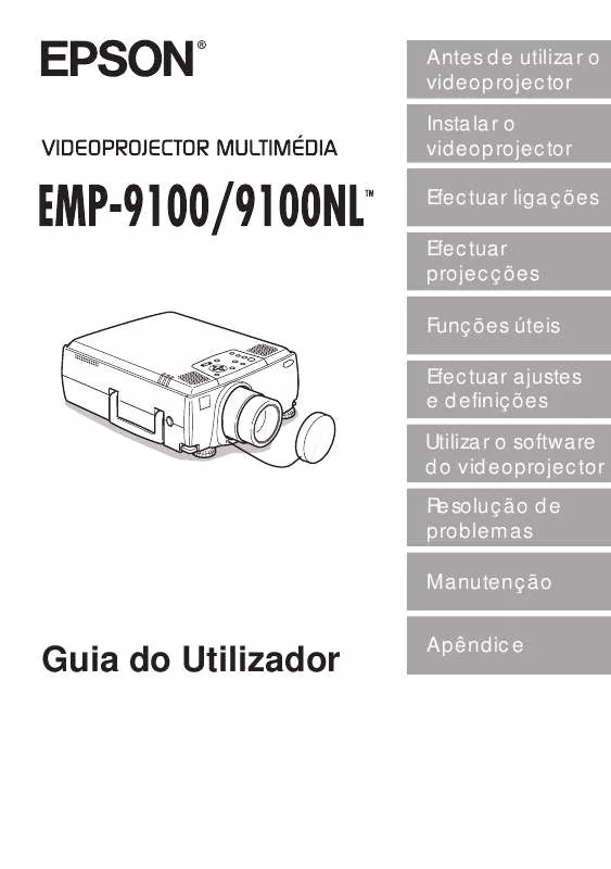 Mode d'emploi EPSON EMP-9100NL