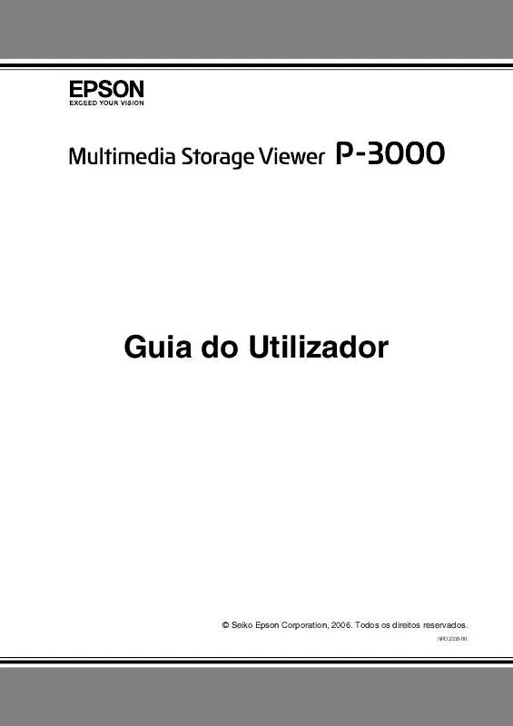 Mode d'emploi EPSON P-3000