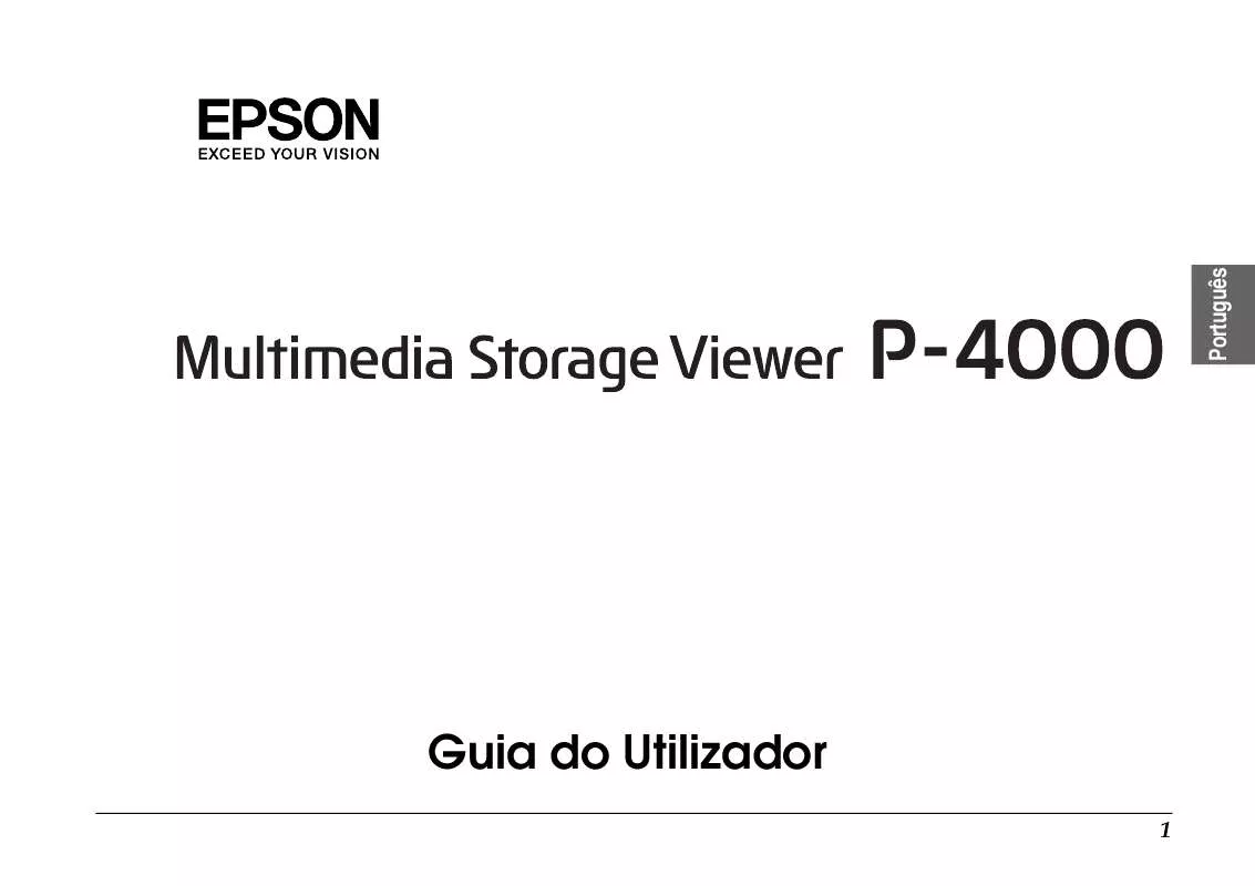 Mode d'emploi EPSON P-4000