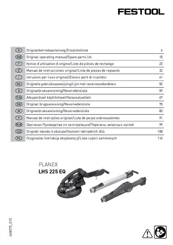 Mode d'emploi FESTOOL LHS 225 EQ