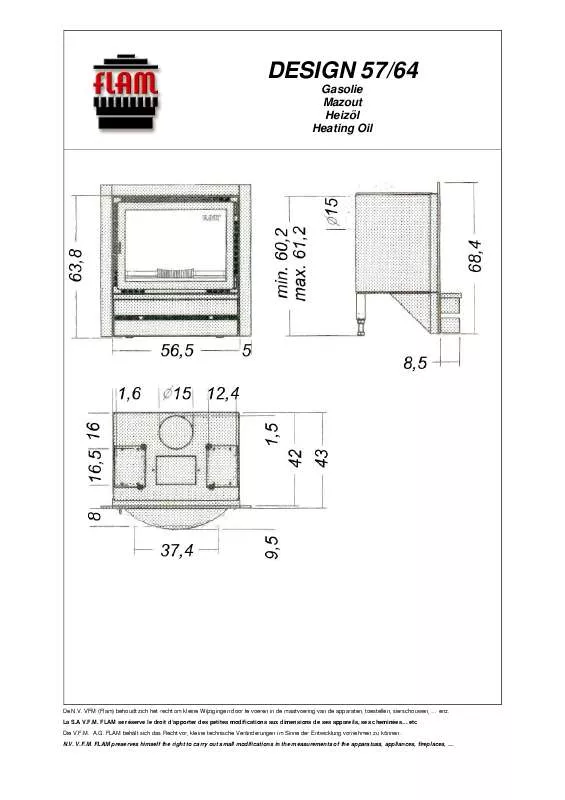 Mode d'emploi FLAM DESIGN 57-64