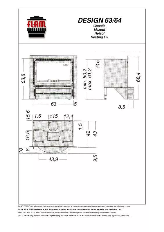 Mode d'emploi FLAM DESIGN 63-64