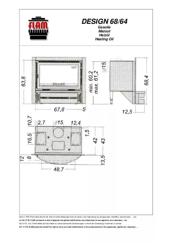 Mode d'emploi FLAM DESIGN 68-64